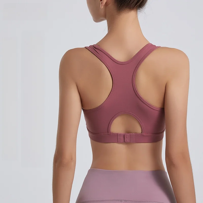 

Women's I-Shaped Sports Vest for Autumn Winter Medium High Intensity Running Fitness Yoga Outer Wear Beautiful Back Style