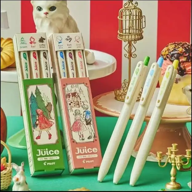 Japan PILOT Juice Pen 10 Anniversary Limited Fairy Tale Series Color Gel Pen Stationery Supplies Cute Pen