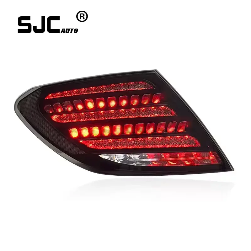 

SJC Auto Parts Accessories Full LED Taillights For Mercedes Benz W204 C180 C200 Modified Rear Lamps 2007-2014 Back Lights