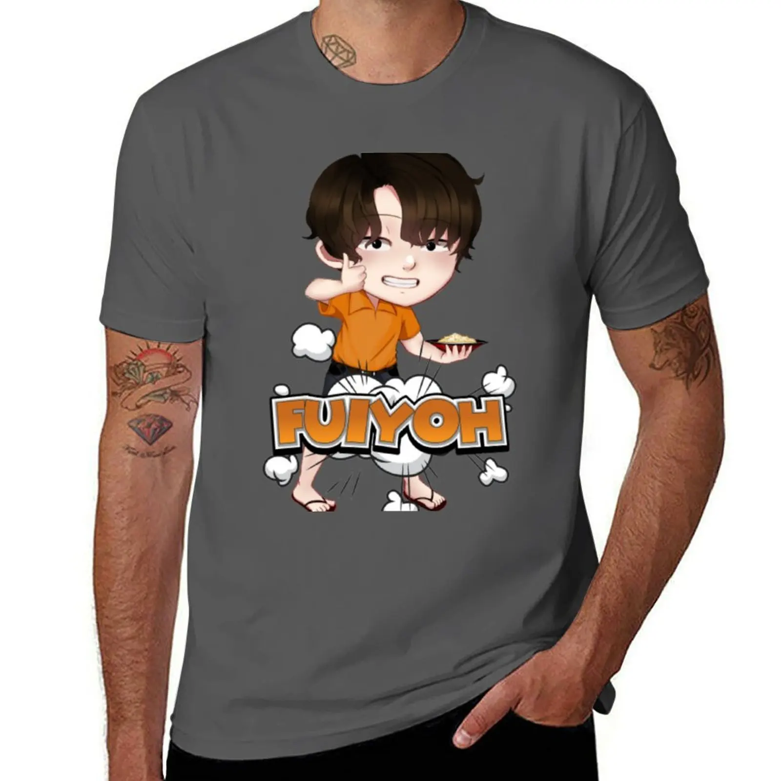 

Uncle Roger Approves Fried Rice Fuiyoh T-Shirt Trendy Print Short Sleeve T-Shirt