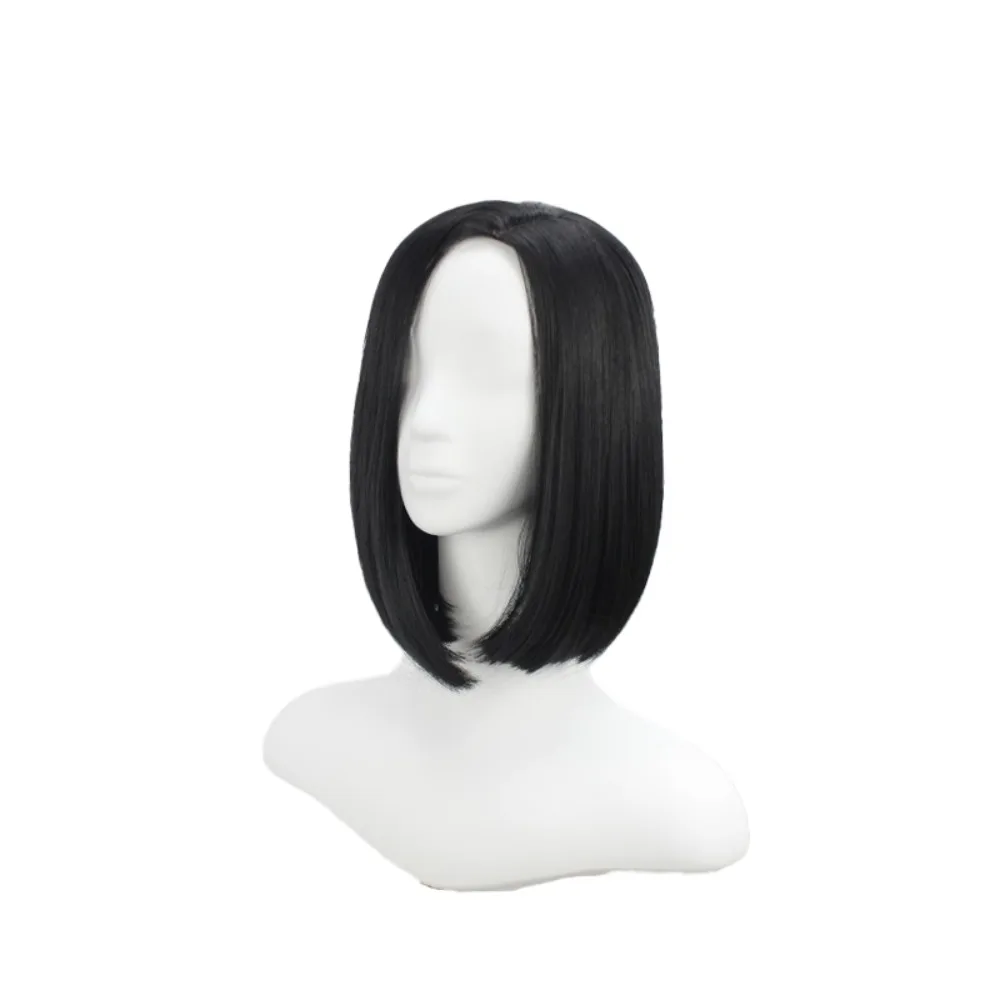 Valo-rant Viper Cosplay peluca pelo negro para mujeres hombres disfraz de fiesta de Halloween