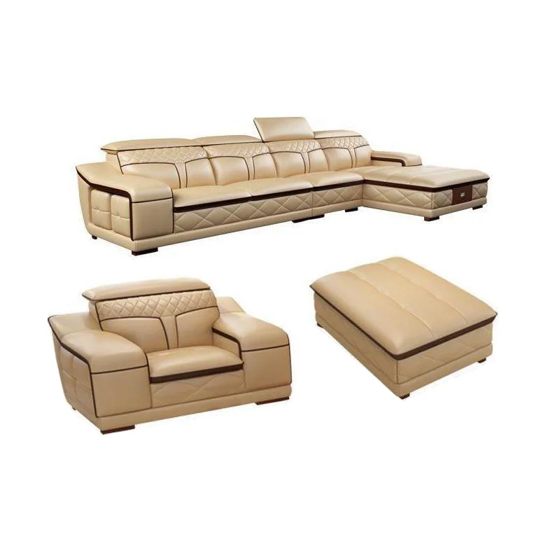#High-End Modern Fabric U-Shape Corner Sofa Set Years Warranty High Density Sponge Microfiber Leather for Living Room Villa Hall