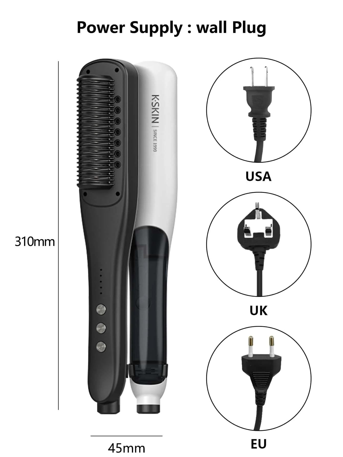 Professional Hot Steam Hair Straightener Comb ,Straightening Hair Brush,Dropshipping