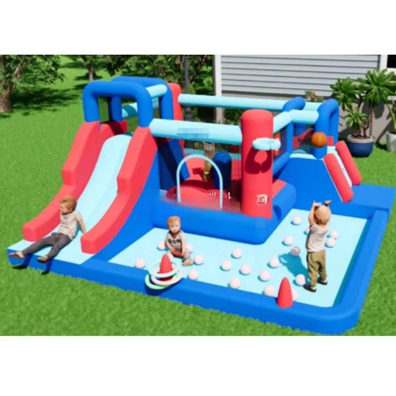 New Design Inflatables Bounce Castle Bouncy Jumping Bouncer Cartoon Kids Inflatable Combo Bouncer With Slide