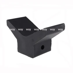 Black Rubber Boat Trailer Bow Stop V Block Roller RV Parts Camper Caravan Accessories