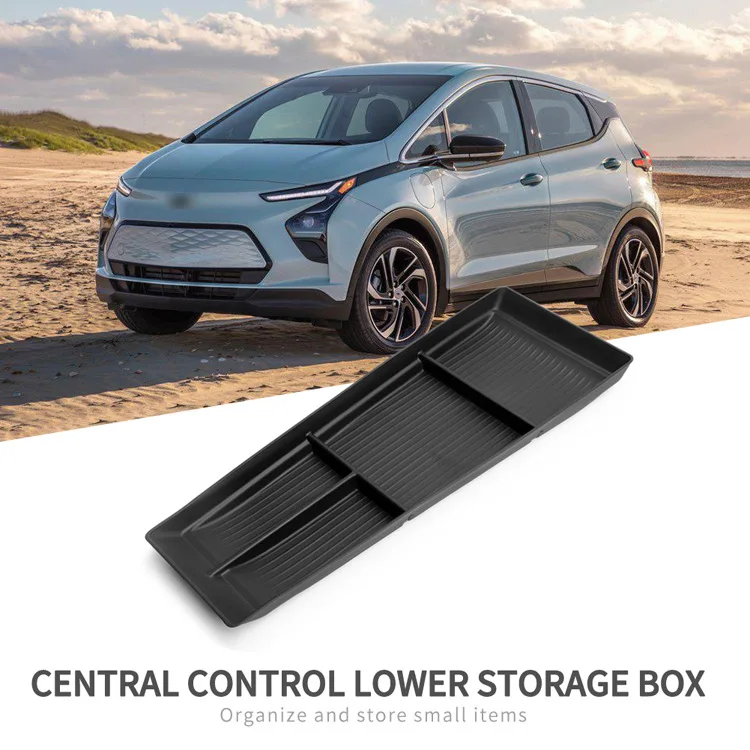 

For Chevrolet Bolt 2022 Central Control Armrest Box Storage Box PVC ABS Material Car Interior Accessory