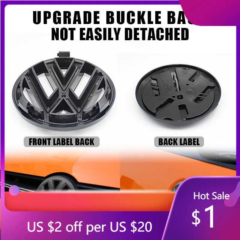 

Горячая новинка 2026: 2 шт. эмблемы для Volkswagen VW, наклейки на переднюю решетку и заднюю крышку багажника, аксессуары для Volkswagen Polo 2011