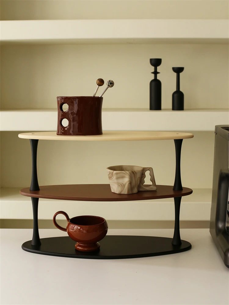 Desktop coffee corner water cup holder perfume mug storage aromatherapy cosmetics storage rack