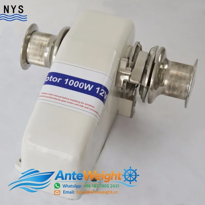 Chain Size(DIN766) 10mm Electric Anchor Windlass Horizontal Windlass 220V/380V  3000W Boat Anchor Winch