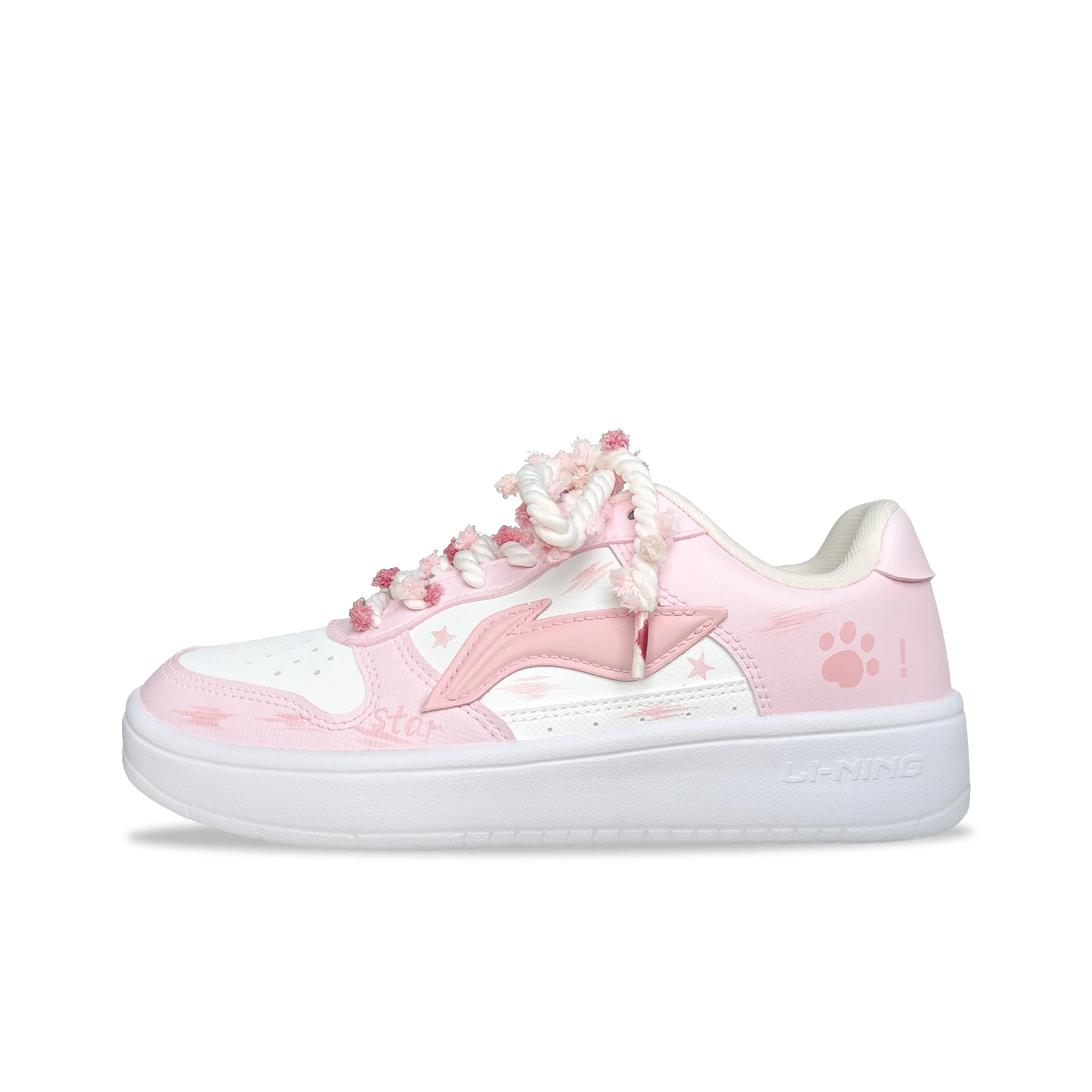 Li Ning Floating Boat Slip Resistant Abrasion Resistant Low top Skateboard Shoes Women's AGCS420-6Team1152-