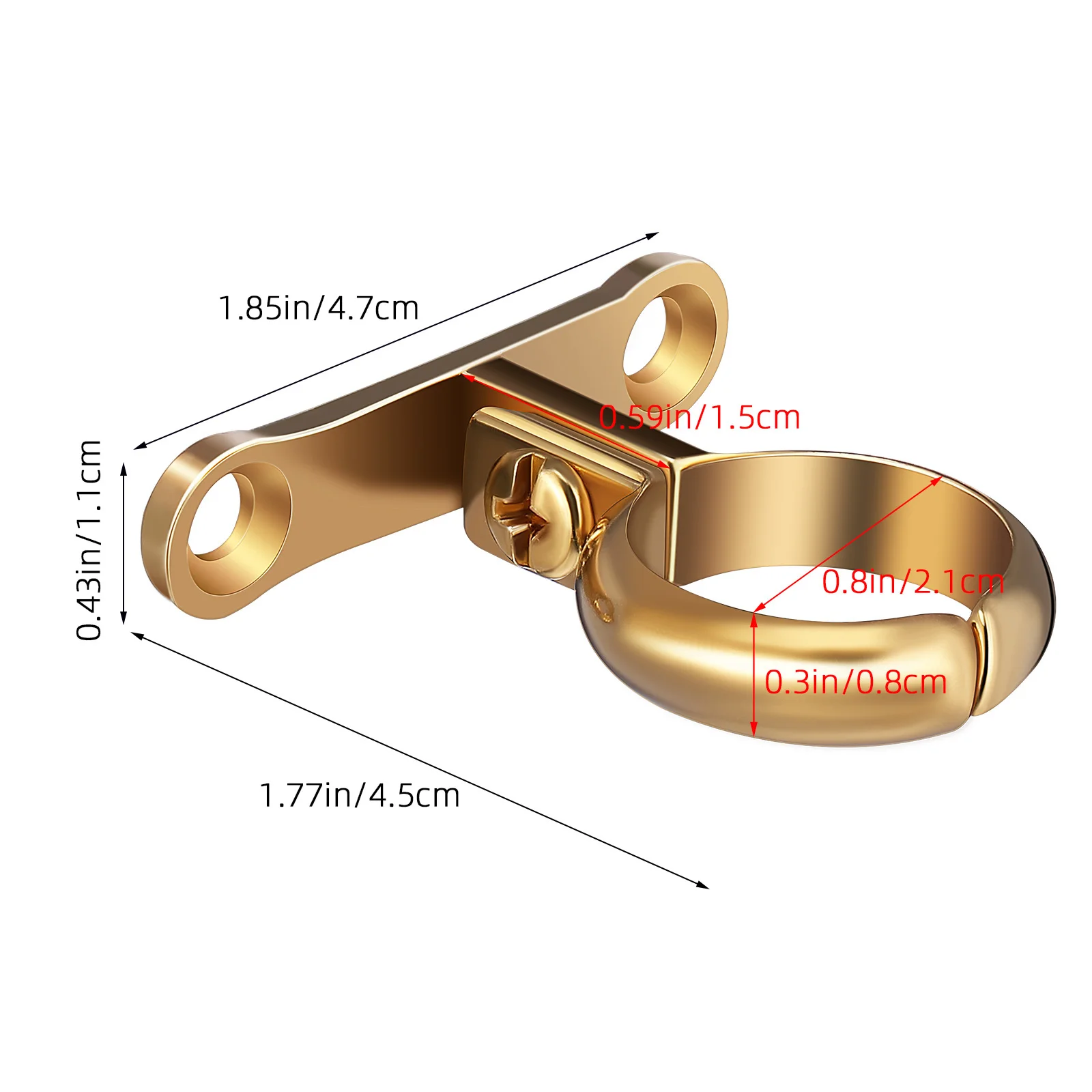 مشبك الأنابيب يدعم النحاس الثقيلة الأنابيب دعامة تثبيت مشبك في الهواء الطلق داخلي أنبوب حامل مشبك كابلات 2 ثقوب الثقيلة تصاعد #4