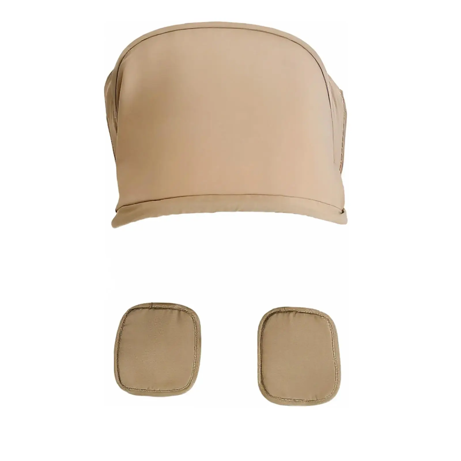 For Doona+,Doona I Car Seat Stroller Replacement Set - Khaki Canopy+2 Shoulder Pads, Skin-Friendly Fabric, Snug Fit