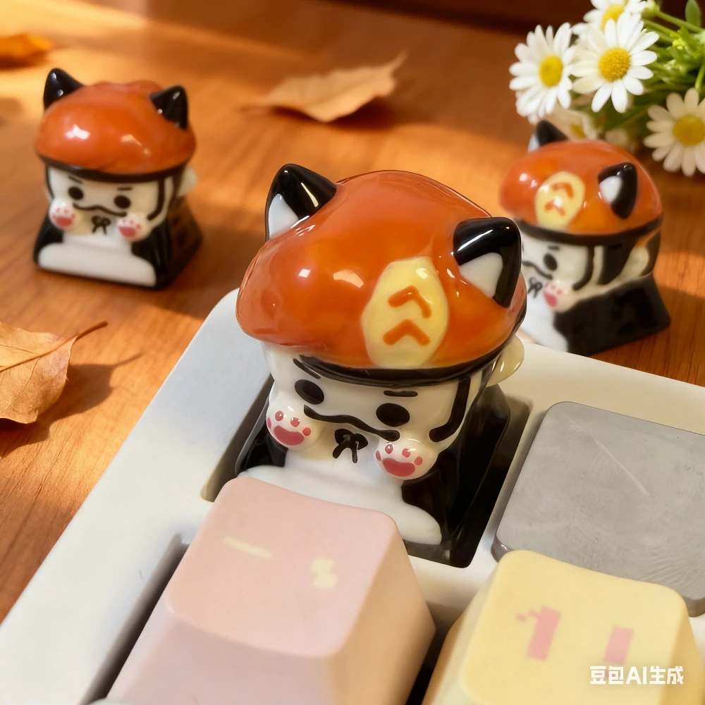 Valorant BrainStorm Keycaps Artisan Cat Maid disfraz Keycap adorables teclas de resina personalizadas teclado mecánico accesorios de juego
