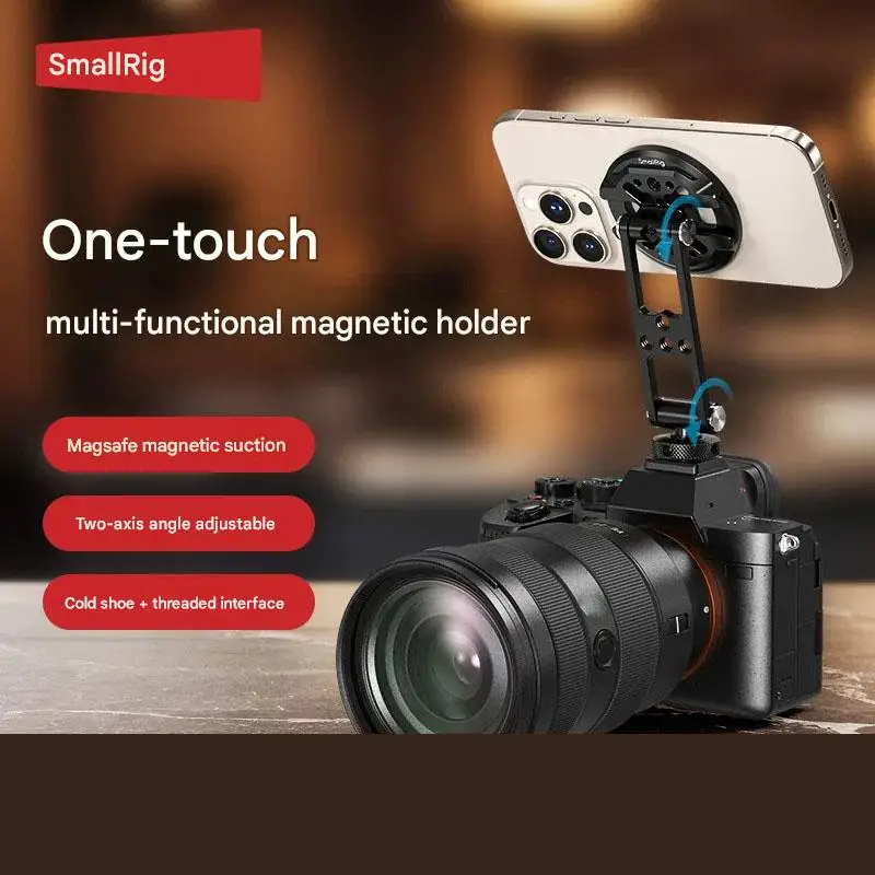 SmallRig Support Cold Shoe Mount Plate MagSafe Phone Mount Holder for Selfies Camera Monitor Retainer Bracket 5156/5155/5157 New view 2