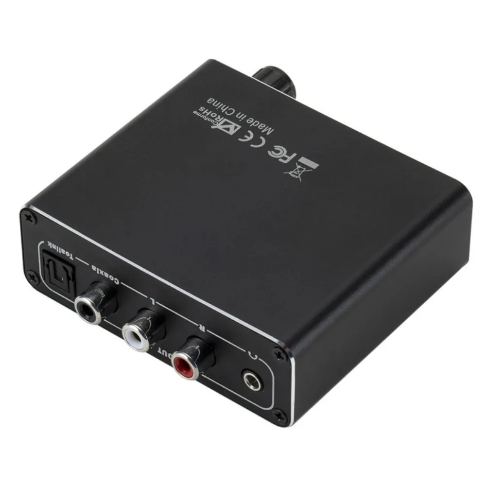 

RL Audio Converter DAC Digital To Analog Audio Converter Bidirectional Switch Decoder 192KHz R/L RCA