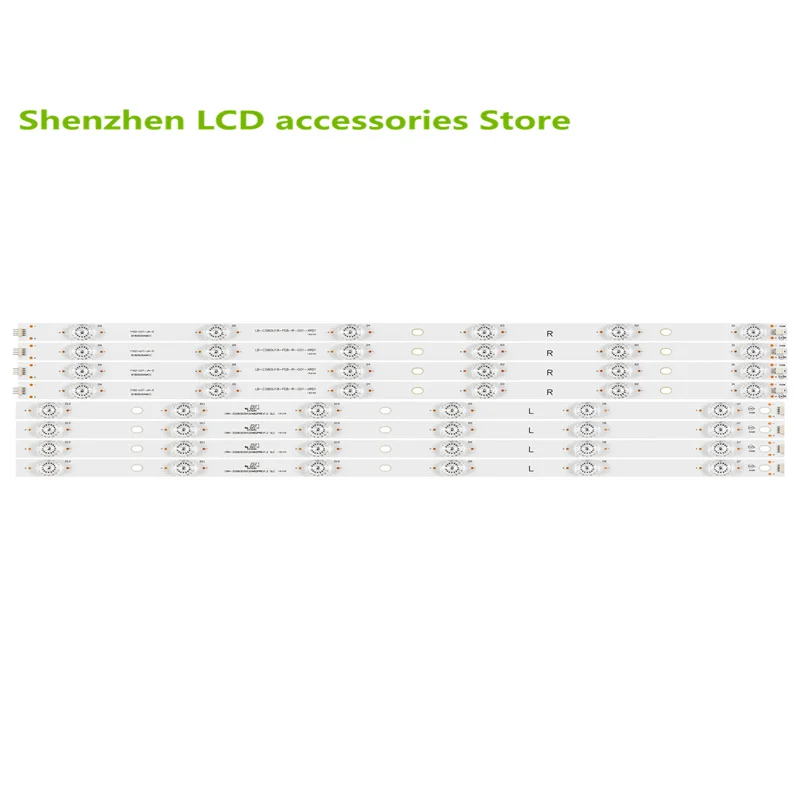แถบไฟแบ็คไลต์ LED สำหรับ58D2P 58DP600 58F8แถบแสง LB-C580U18-EF8-R-G01-XRD1 100% ใหม่