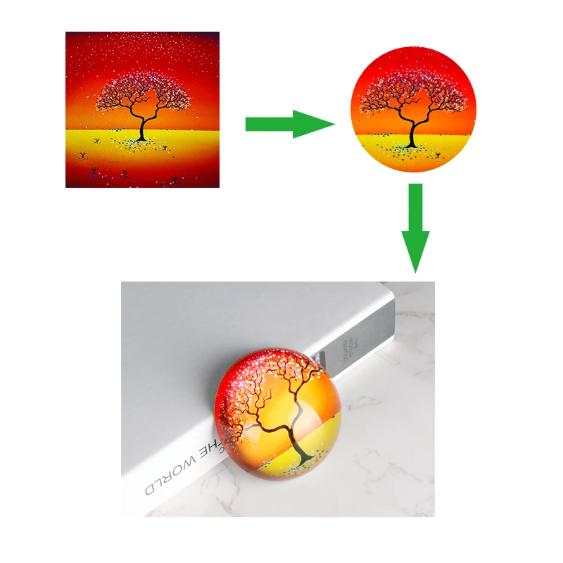 مخصص كريستال نصف الكرة الزجاجية نصف الكرة ثقالة الورق إطار صور شخصي المجال تذكارية مكتب ديكور المنزل