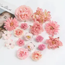 Rose Artificial Flowers Set Peony Fake Flowers For Home Decor Wedding Marriage Decorations Ornaments Bouquet Garland Accessories