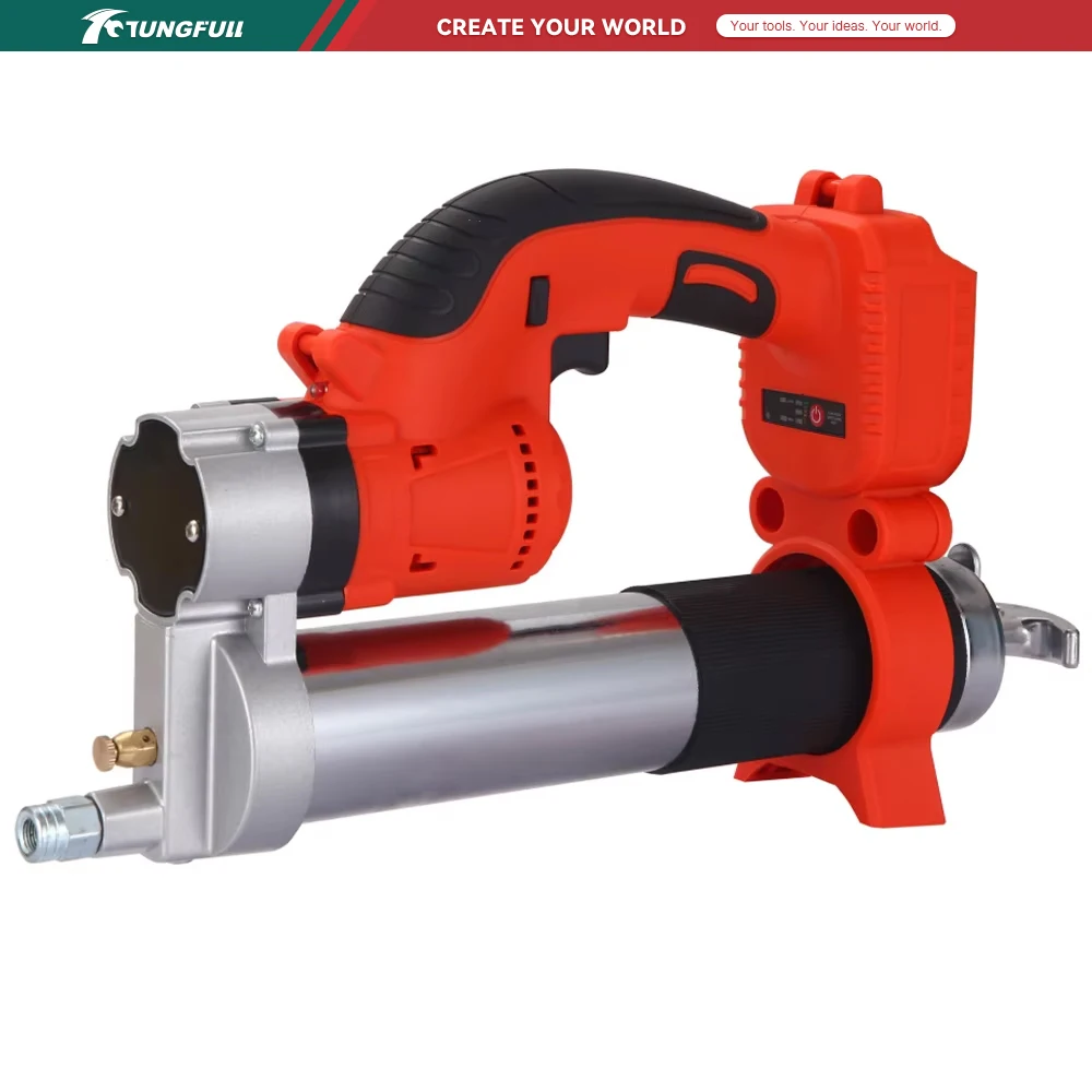 Handheld Rechargeable Electric Grease Gun High Flow Cordless Grease Injector for Automotive & Engineering Machinery Maintenance
