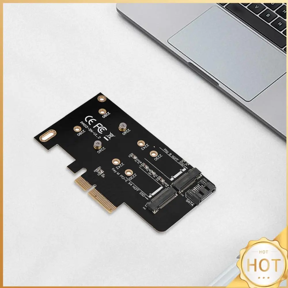 

M.2 B+M Key SSD to PCI-E X4 Adapter Converter Card M.2 NGFF SSD to PCI-E X4 Expansion Card PCIE to M.2 SSD Adapter