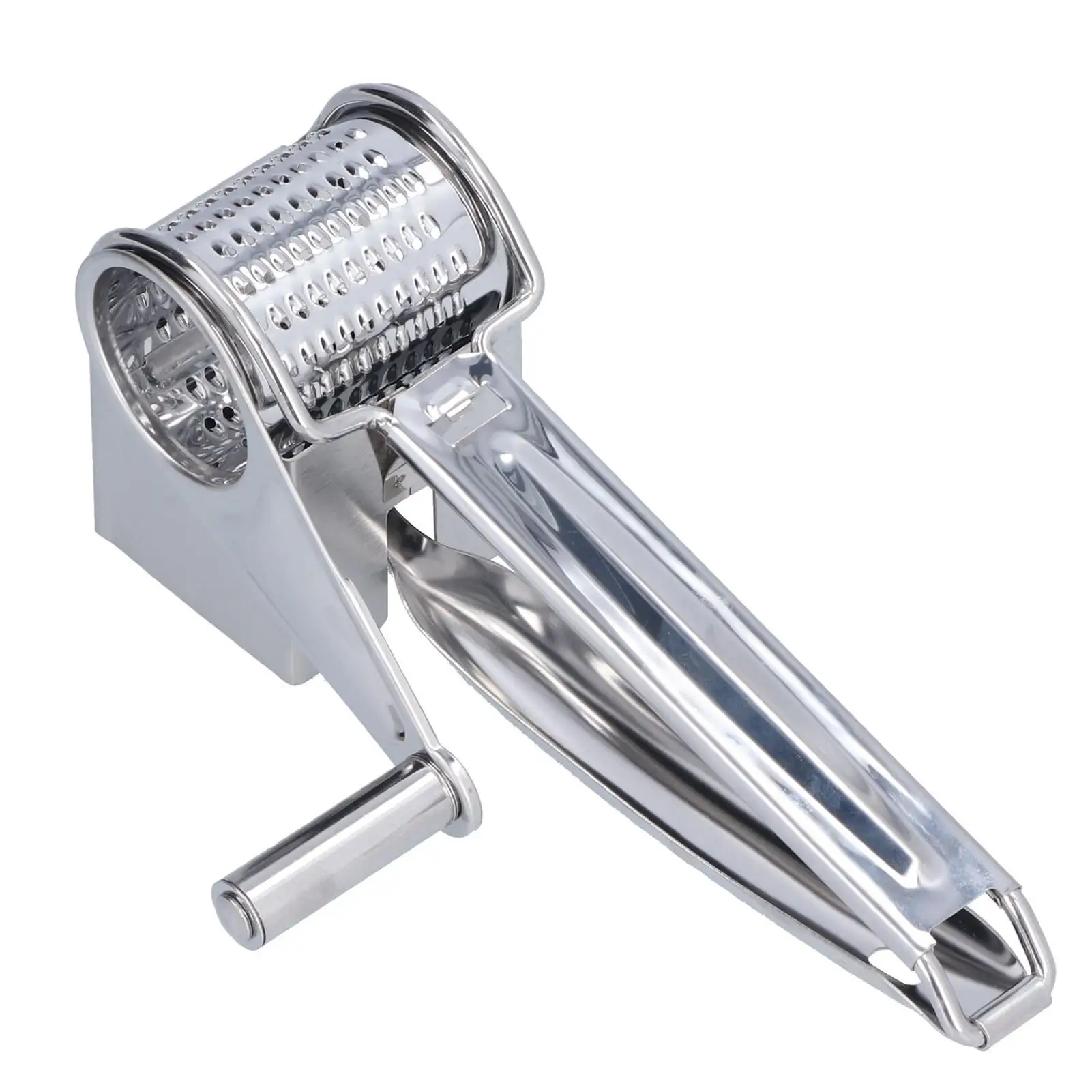 

Handheld for cheese Grater - Convenient Rotary Grater for cheese , Nuts, for chicken & More - Time-Saving Kitchen Tool