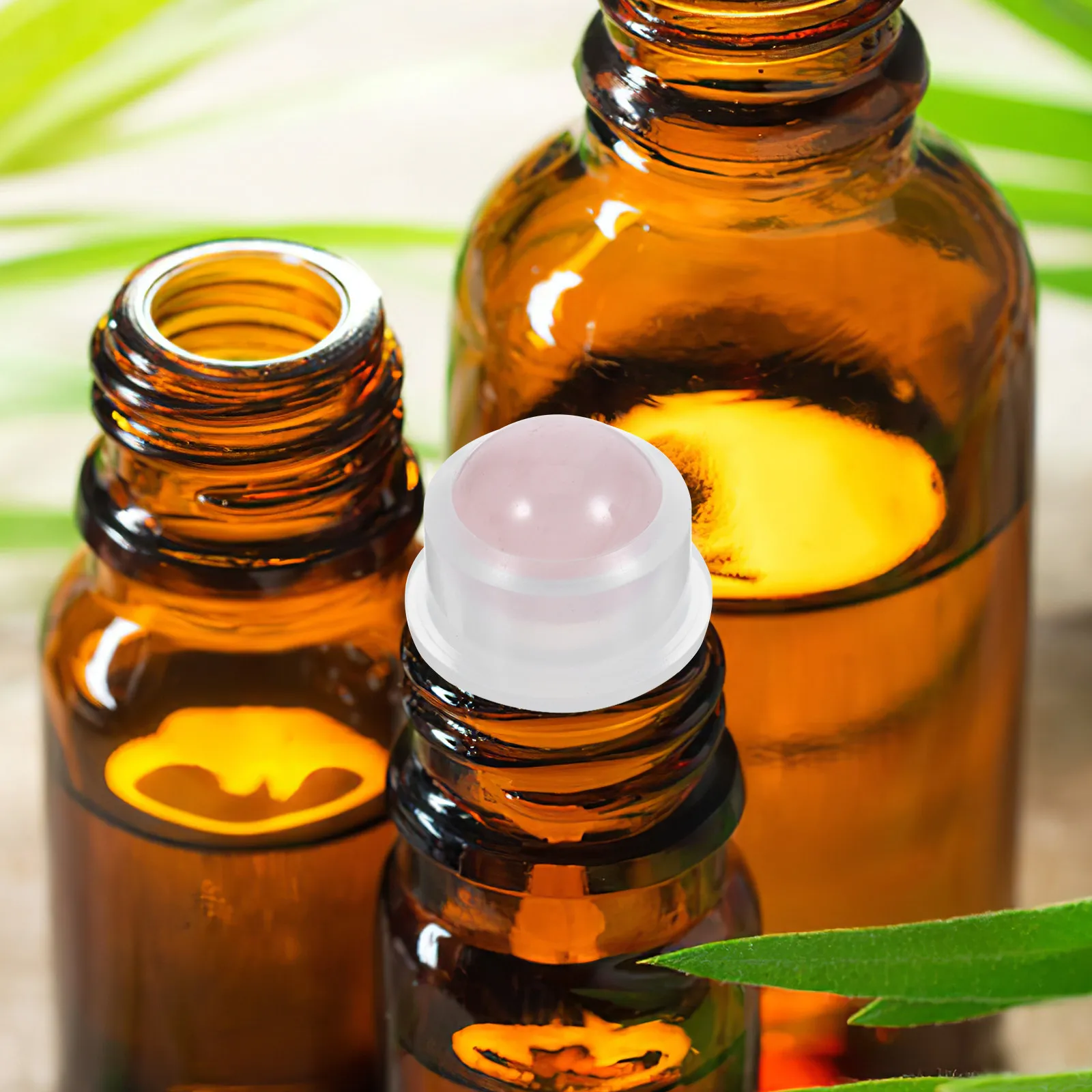 

8Pcs Essential Oil Bottle Rollers Smooth Replacement Ball Compact Size Lightweight Easy Carry Replacement Essential Oil Bottle