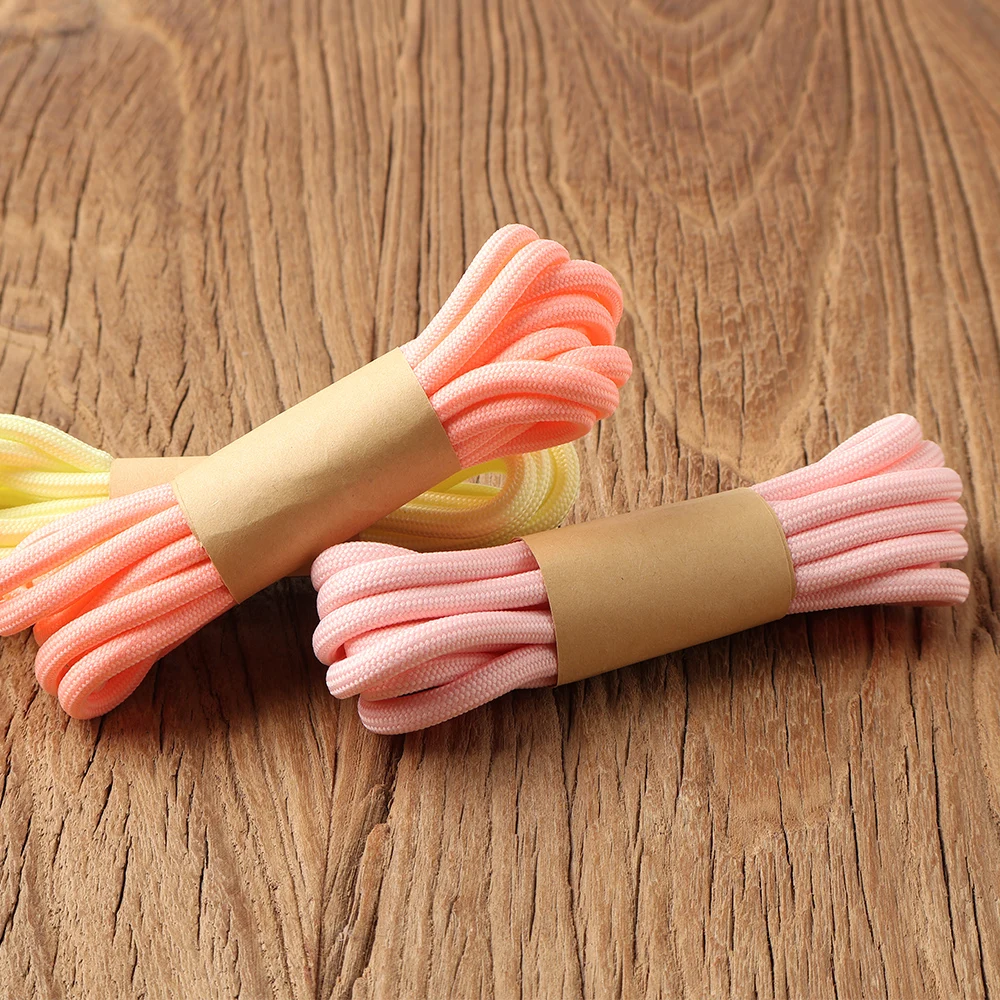 ラウンド靴ひもピンク/イエロー交換用ひも yeezy 350/700v3 シリーズスニーカーブーツスポーツシューズ Accessories100/120/140 センチメートル