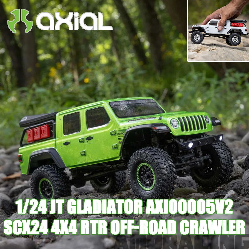 Axial SCX24 JT GLADIATOR 4X4 RTR 1/24 RC Electric Remote Control Model Car Rock Crawler Adult Children's Toys