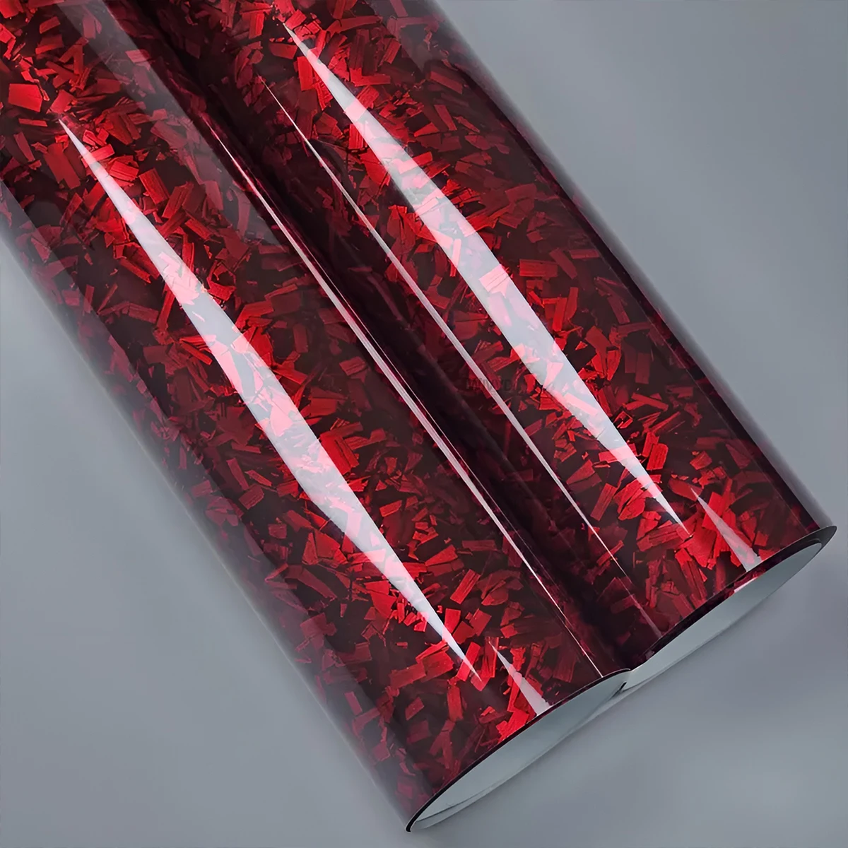 Red Forged Carbon Fiber Vinyl Wrap Film High Glossy  Car Body Film Motorcycle Stickers Car Accessories
