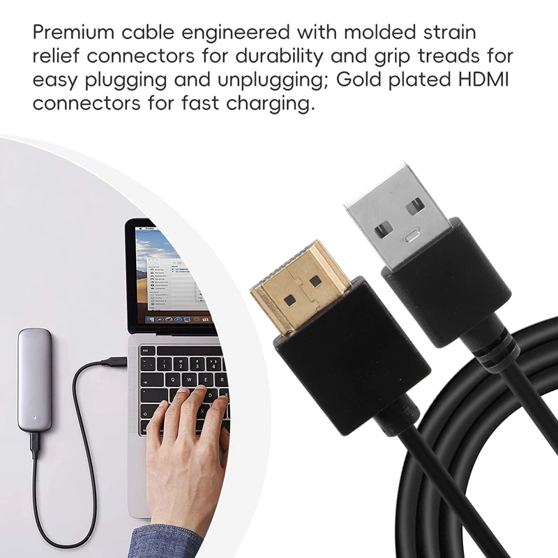 1.4 수-USB 2.0 플러그 어댑터 커넥터, 충전기 컨버터 케이블