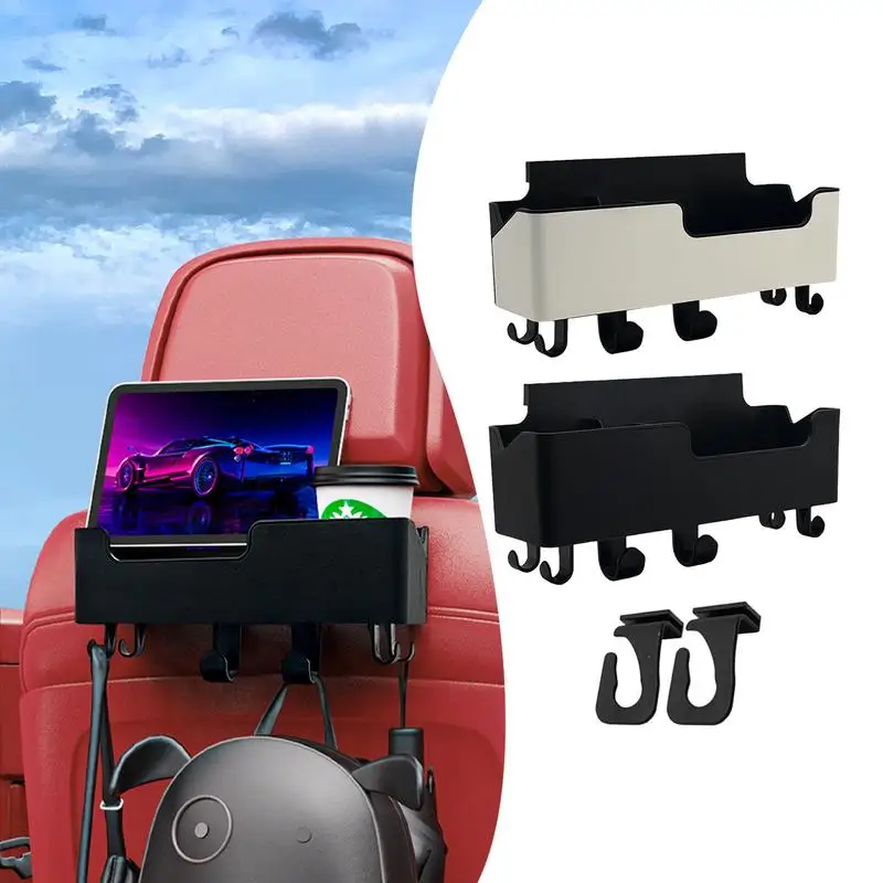 Back Seat Car Organizer With Cup Holder Car Seat Storage Box Multifunctional Car Organizer With Cup Holder Headrest Car