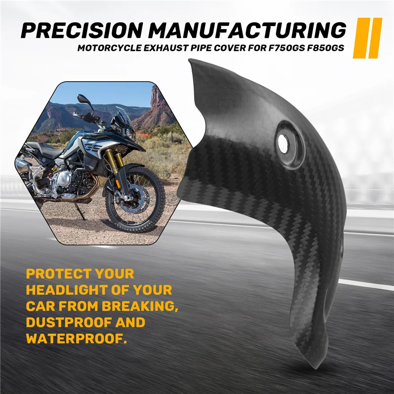 

Motorcycle Exhaust Pipe Cover Exhaust Pipe Cover For BMW F850GS Middle Pipe Cover Exhaust Pipe Anti-Scald Cover