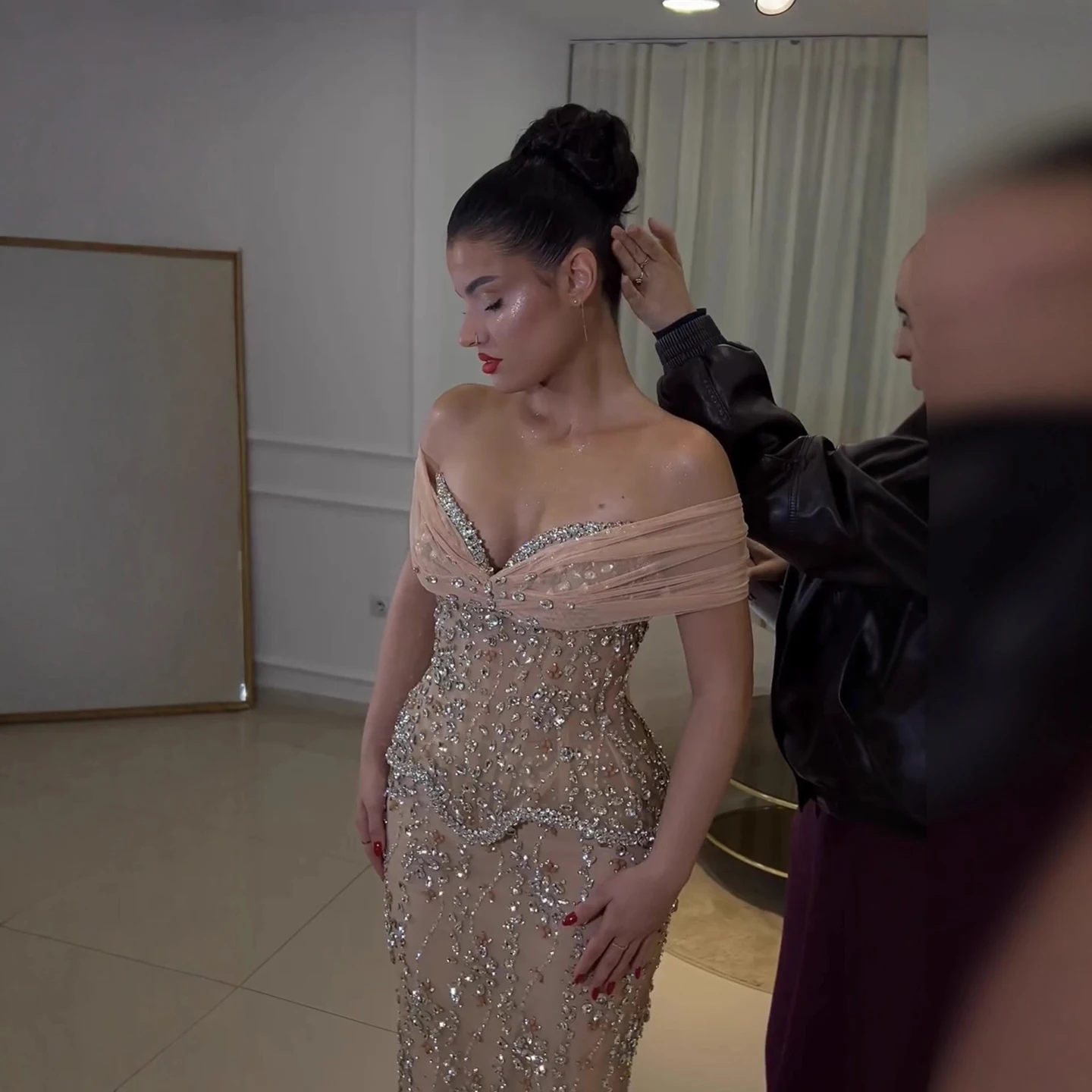 فستان سهرة SERENE HILL 2026 فاخر عاري مطرز بحورية البحر للنساء للحفلات مخصص BLA73336 #4