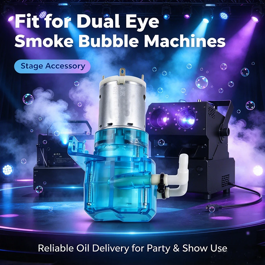 Smoke Bubble Machine Oil Pump Replacement Part 12V Water Pump for 2-Eye & 4-Eye Stage Smoke Bubble Machine Wedding Party Stage