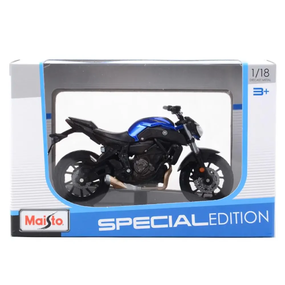 Maisto 1:18 2018 Yamaha MT07 Static Die Cast Vehicles Collectible Hobbies Motorcycle Model Collection Decorate Toys Gift