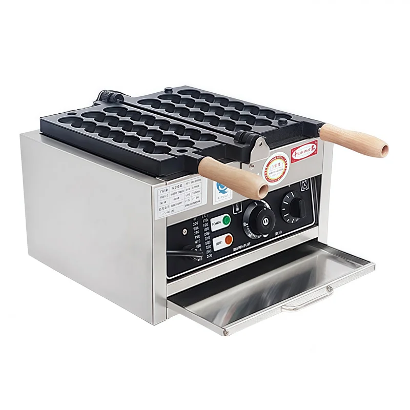 for Home Use Kitchen Snacks Equipment Store Commercial Electric Waffle Maker 220V Snack Cake Machine  Brochette String Burner