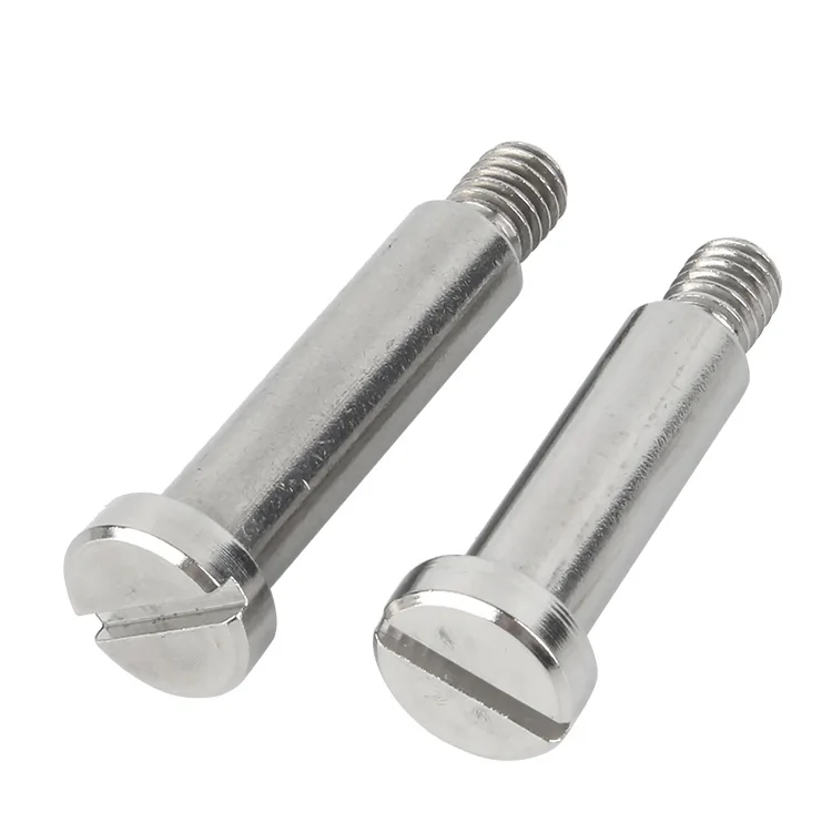 M2 M2.5 M3~M8 304 Stainless Steel Flat Slotted One-word Slot Positioning Shoulder Step Screw Plug Limit Screw Bearing Screw Bolt
