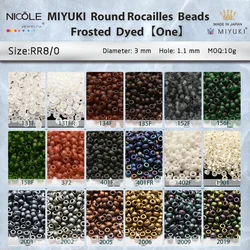 Miyuki Round Beads Frosted Dyed Series 3mm 8/0 Japanese Seed Bead for Bracelet Necklace Earring Jewelry Making