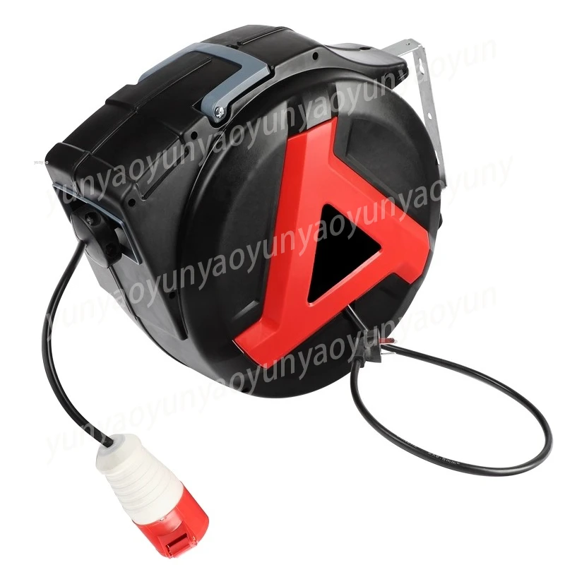 40M Heavy Duty Automatic Retractable Cord Reel Auto Rewind Power Cable Rewinder for Garage Use