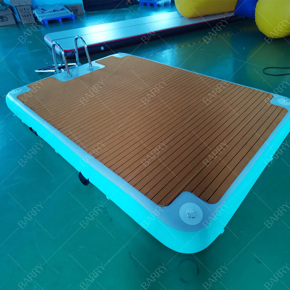 

Drop Stitch Roll up Inflatable Yacht Dock air Jet Ski c Floating Pontoon Dock Deck Inflatable Yoga Dock Platform