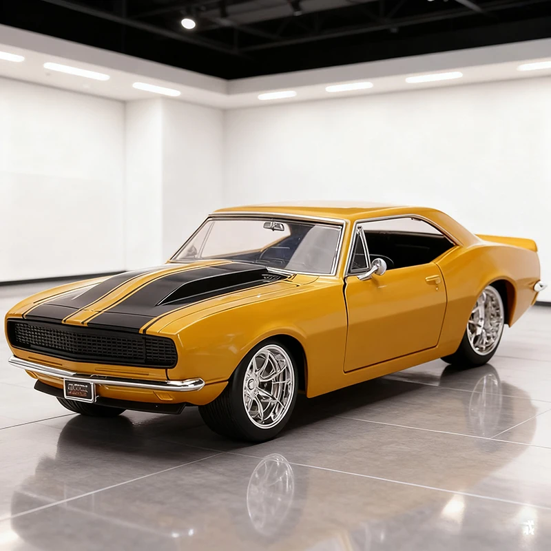 

JADA 1:24 Camaro 1967, легкосплавный автомобиль, литье под давлением и игрушечный транспорт, модель автомобиля, миниатюрная масштабная модель автомобиля для детей
