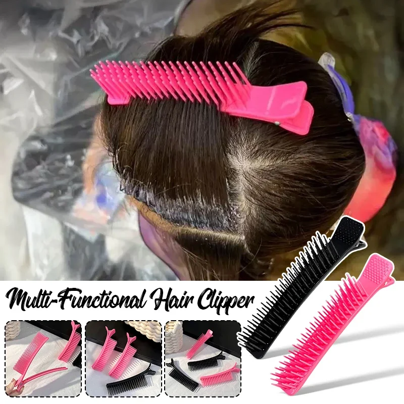 

4PCS Hair Sectioning Clip Salon Hair Dyeing Partition Clips Hair Cutting Layering Styling Clips Professional Hairdressing Tools