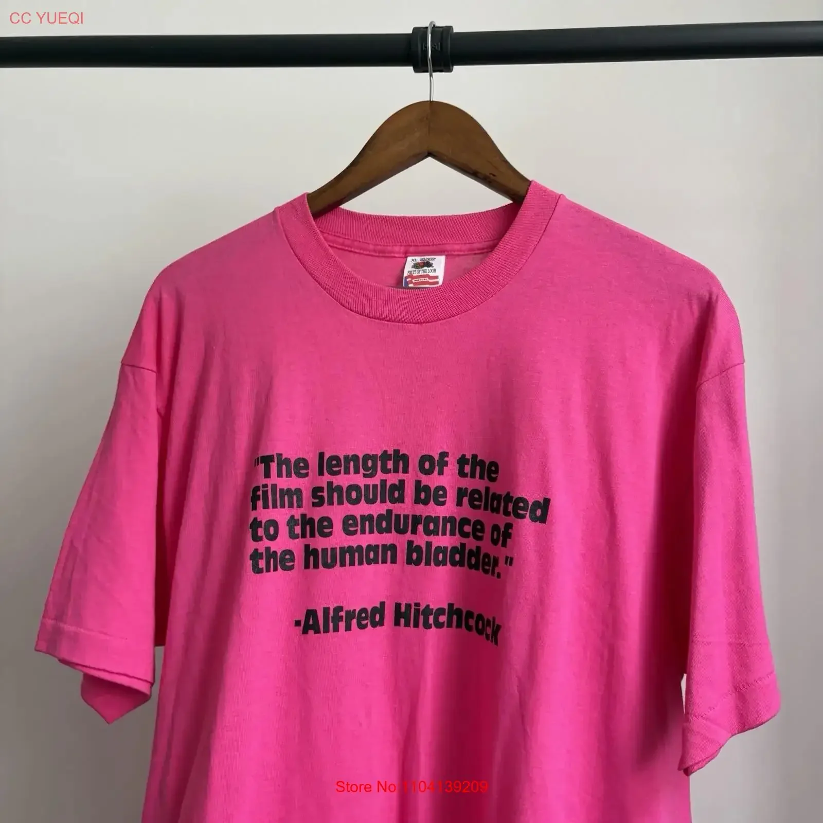 Vintage 90s Alfred Hitchcock Funny Humor Quote Mens XL T Shirt long or short sleeves vintage Washed designer clothes Breathable