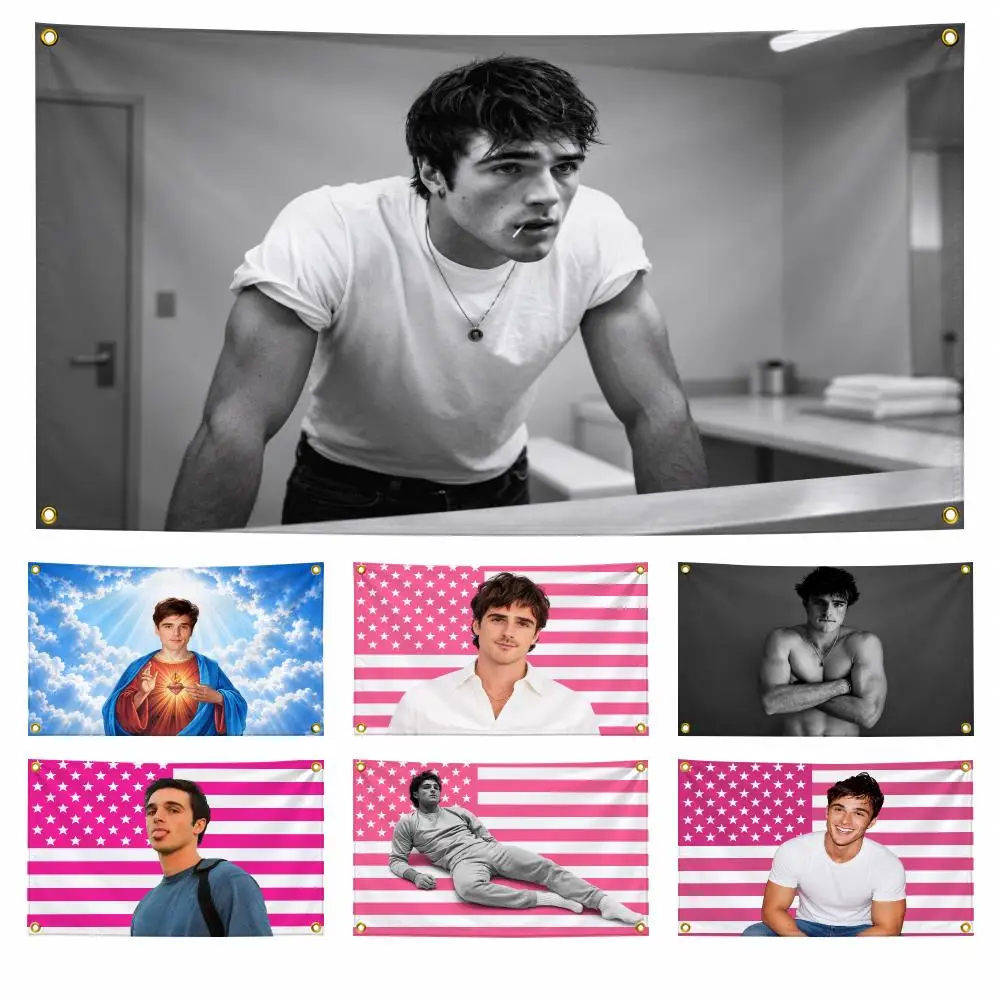Singer J-Jacob Elordi Flags Wide Fabric Wall Decor for Bedroom Dorm Gaming Room Garage Gift