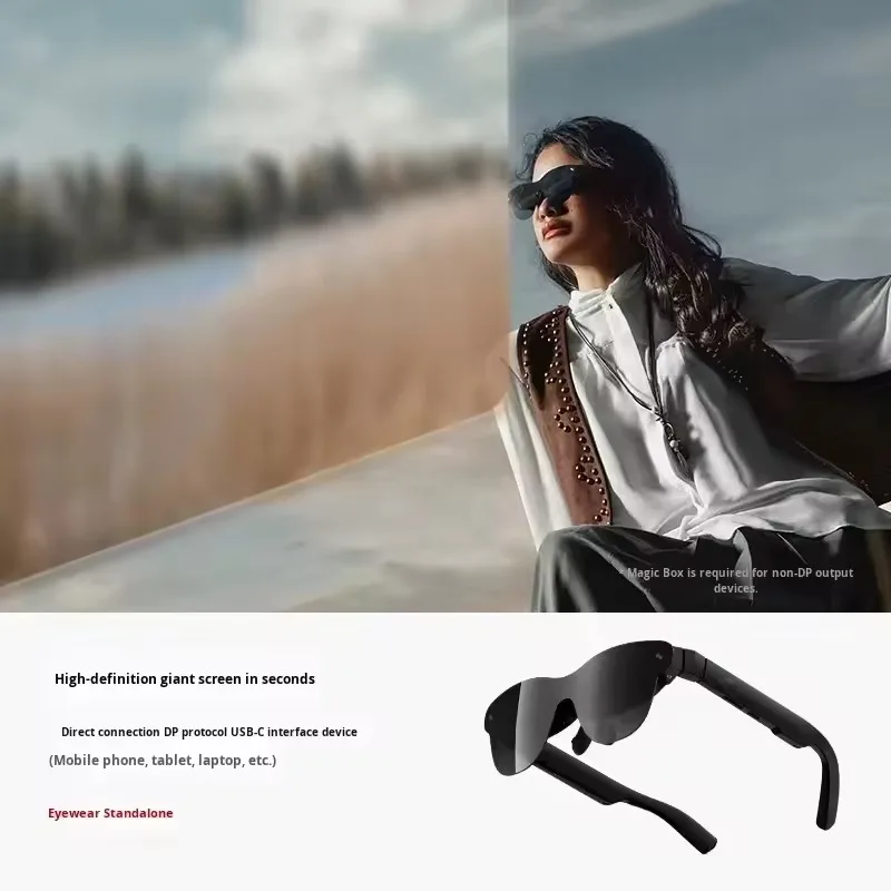 RayNeo Air4 Pro AR Smart Glasses HDR10 OLED 1200nits 3840*1080P Screen Video Display 3D Movie Glasses Connect DP Equipment