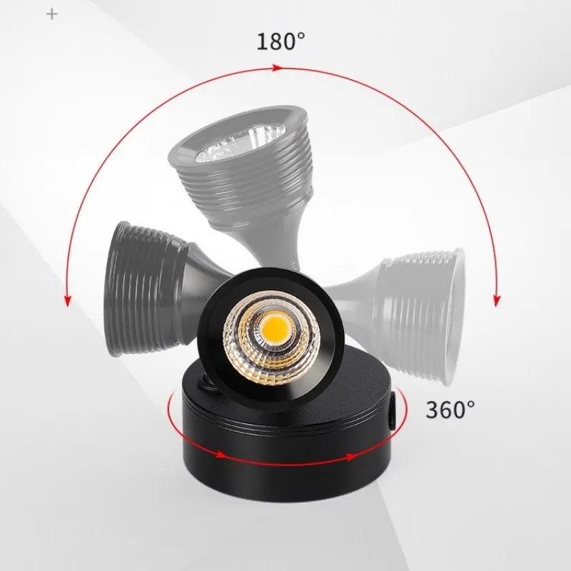LED Charging Spotlight 3W/5W Glass Display Case Lamp Jewelry Hand Exhibition Counter Rechargeable Spotlight Light And Convenient