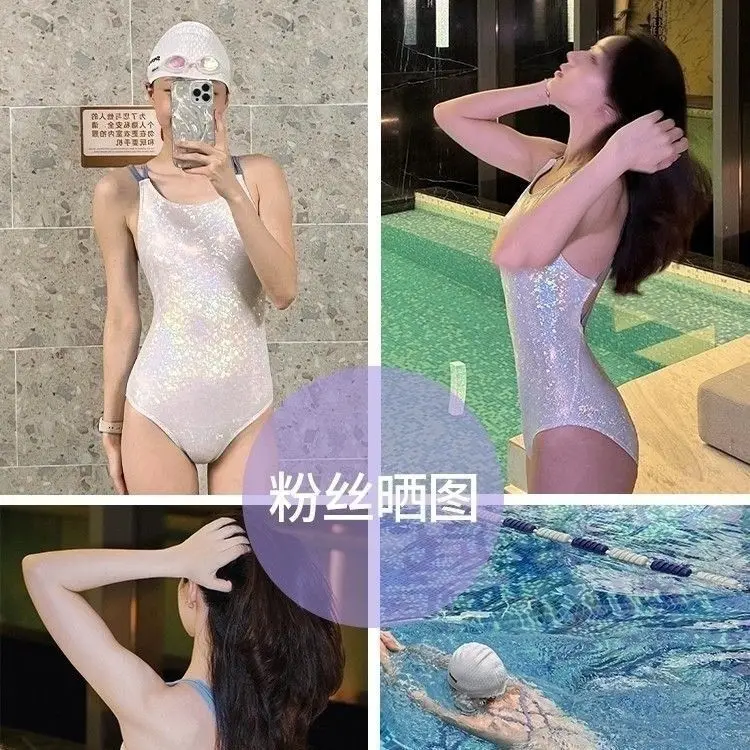 [Ajustment Flexible] maillot de bain femme triangle une pièce sport de course professionnel nouveau maillot de bain piscine exclusive