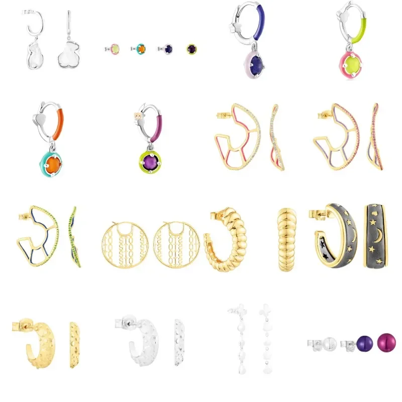 

Шпильки Bear Sangria Spark S925 — яркие стерлинги, горячее предложение