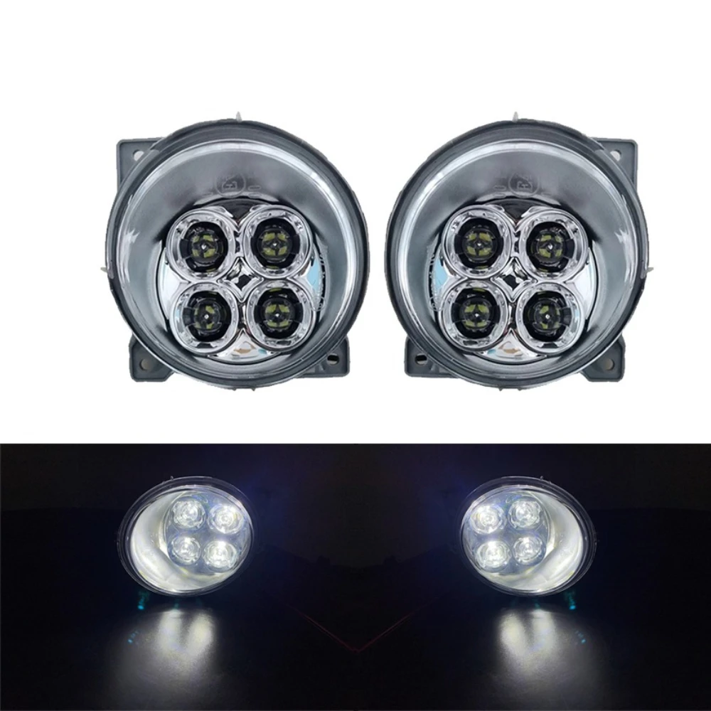 Left Right 24V LED Fog Light Front LED DRL Light 1931614 1931613 For Scania G440 G450 P380 P410 R450 R620 Connector Plug Wires