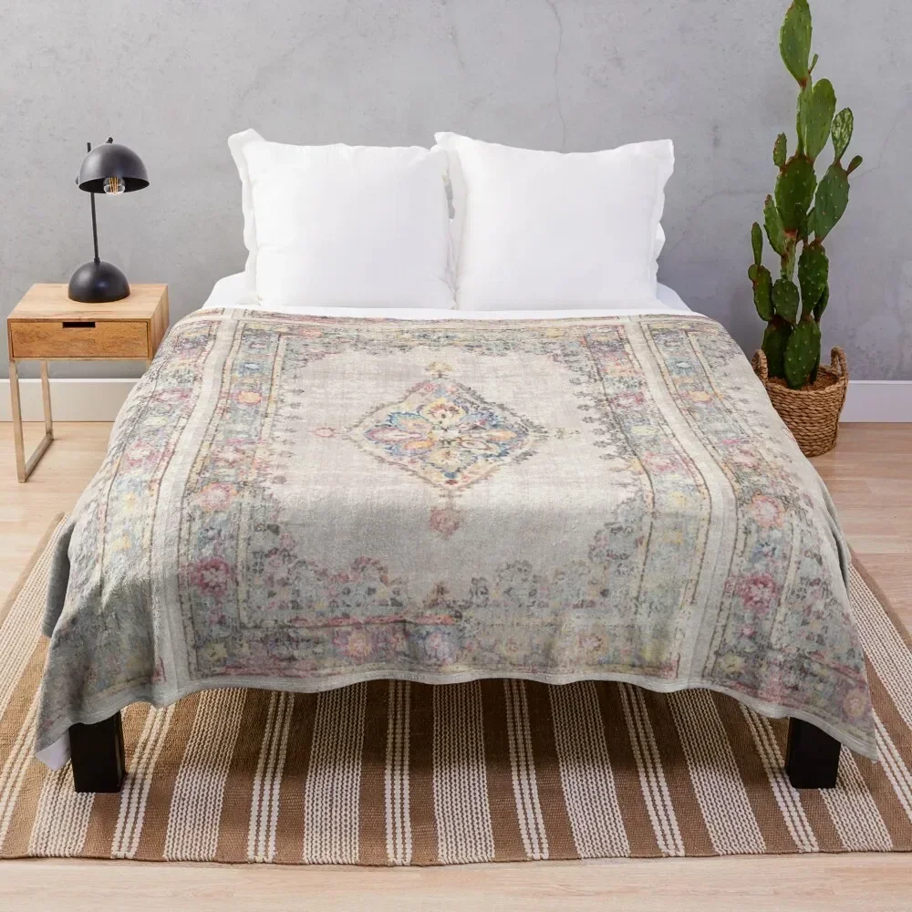 

Antique Persian rug Throw Blanket Softest Winter beds Blankets